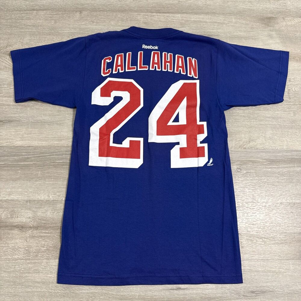 Ryan Callahan Shirt New York Rangers Men’s Small Reebok Blue NHL NWT Blueshirts